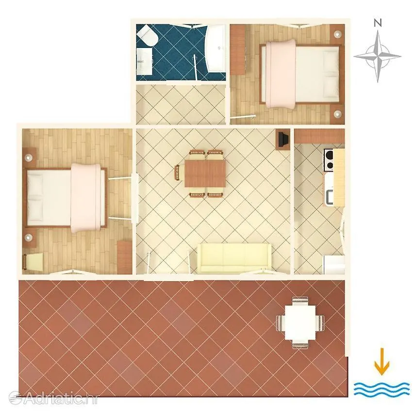 Zora Apartment Seget Vranjica Croatia